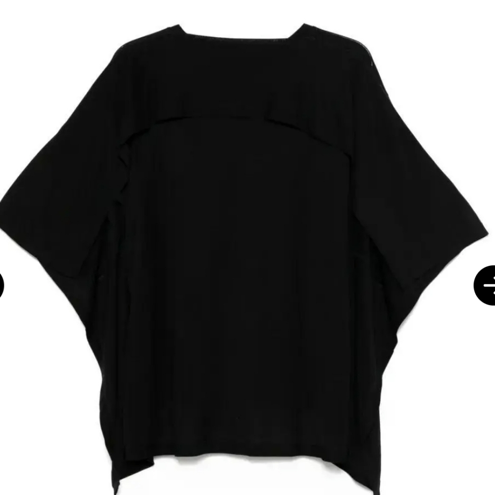 Henrik Vibskov Knuckle Tee Black Flowy Top (S) - Picture 2 of 12